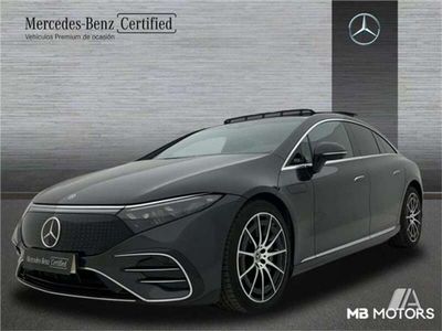 Usado Mercedes EQS580 384 kW (523 CV) 2021 Gris grafito Berlina