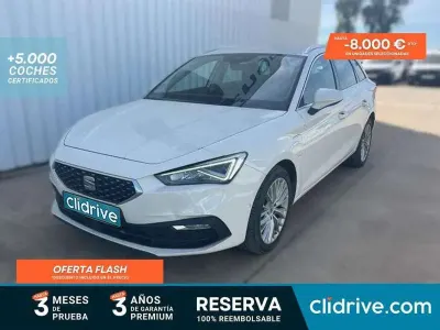 Usado Seat Leon XCELLENCE 150 CV (110 kW) 2021 Blanco Familiar