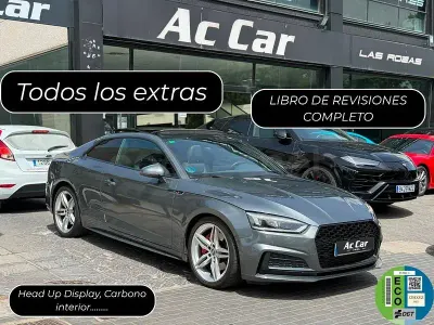 Usado Audi A5 S-Line 252 CV (185 kW) 2018 Gris / plata Coupe