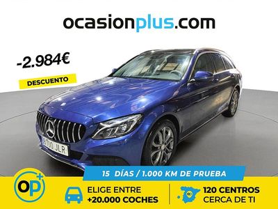 Usado Mercedes C250 Avantgarde 211 CV (155 kW) 2016 Azul Familiar