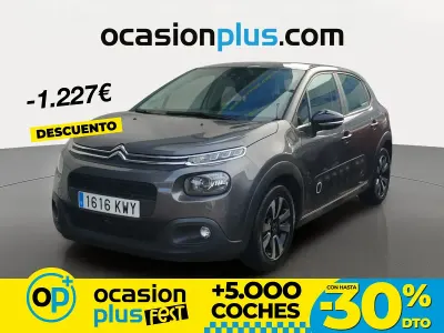 Usado Citroën C3 Feel 110 CV (80 kW) 2019 Gris Utilitario