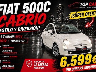 Używany Fiat 500C Lounge 85 KM (62 kW) 2012 Biały Kabriolet