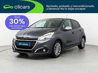 Usado Peugeot 208 Style 100 CV (73 kW) 2017 Gris / plata Utilitario