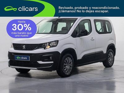Usado Peugeot Rifter Active 100 CV (73 kW) 2022 Negro Monovolumen