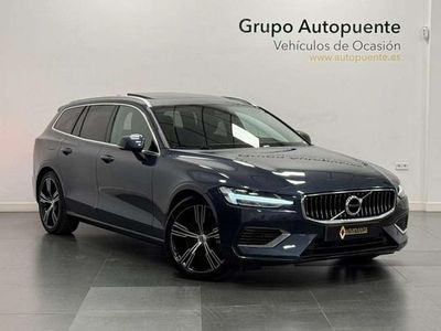 Usado Volvo V60 Inscription 341 CV (250 kW) 2021 Azul Familiar