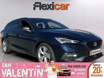 Usado Seat Leon FR 150 CV (110 kW) 2021 Negro Berlina