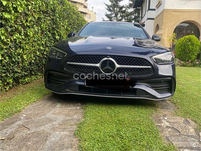Azul Usado 2021 Mercedes C300e Familiar | 46.900 € (Caro)