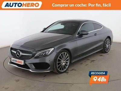 Usado Mercedes C250 AMG line 200 CV (147 kW) 2016 Gris Coupe