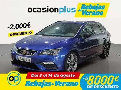 Usado Seat Leon ST FR 179 CV (131 kW) 2018 Azul Familiar