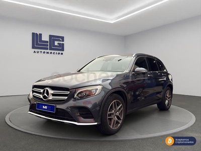 Usado Mercedes GLC250 AMG line 204 CV (150 kW) 2016 Azul SUV