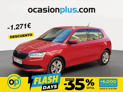 Usado Skoda Fabia Ambition 60 CV (44 kW) 2020 Rojo