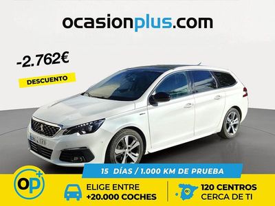 Blanco Usado 2018 Peugeot 308 GT-line Familiar | 13.250 € (Precio justo)