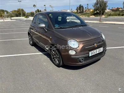 Usado Fiat 500 69 CV (50 kW) 2009 Marrón Descapotable