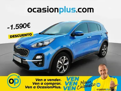 Usado Kia Sportage Plus 115 CV (84 kW) 2019 Azul SUV