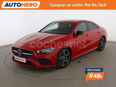 Rojo Usado 2019 Mercedes CLA200 AMG line Berlina | 27.299 € (Precio justo)