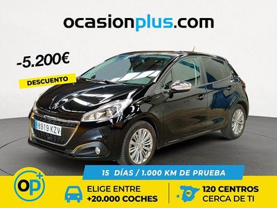 Usado Peugeot 208 Signature Sky 110 CV (80 kW) 2019 Negro Utilitario