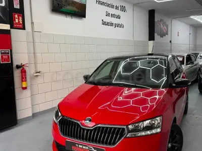 Usado Skoda Fabia 95 CV (69 kW) 2019 Rojo Utilitario