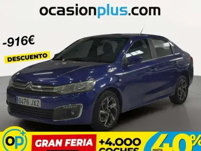 Usado Citroën C-Elysee I Shine 100 CV (73 kW) 2017 Azul Berlina