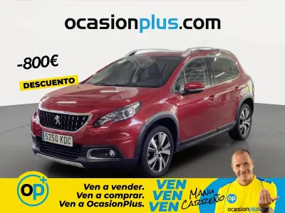 Usado Peugeot 2008 Allure 130 CV (95 kW) 2017 Rojo SUV