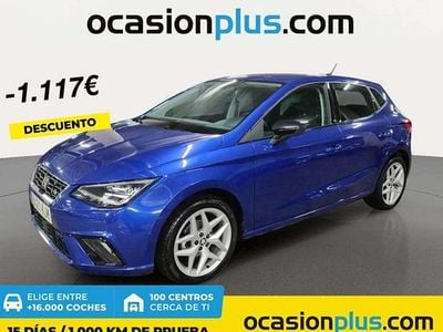 Usado Seat Ibiza FR 90 CV (66 kW) 2018 Azul Utilitario