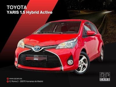Usado Toyota Yaris Hybrid Active 100 CV (73 kW) 2016 Rojo Berlina