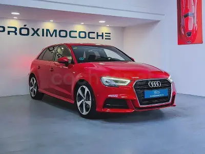 Usado Audi A3 S-Line 116 CV (85 kW) 2018 Rojo Berlina