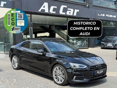 Usado Audi A5 S-Line 252 CV (185 kW) 2018 Negro Coupe