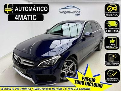 Usado Mercedes C220 170 CV (125 kW) 2017 Azul Familiar