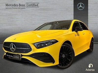 Usado Mercedes A250 AMG line 218 CV (160 kW) 2023 Amarillo sol