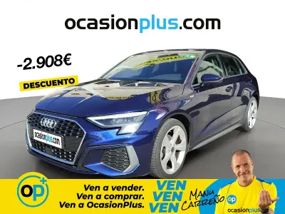 Usado Audi A3 S-Line 150 CV (110 kW) 2023 Azul Berlina