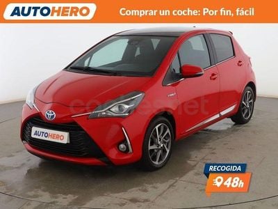 Rojo Usado 2017 Toyota Yaris Hybrid Advance Berlina | 13.499 € (Precio justo)