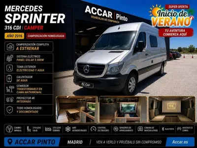 Usado Mercedes Sprinter 94 CV (69 kW) 2016 Gris Van