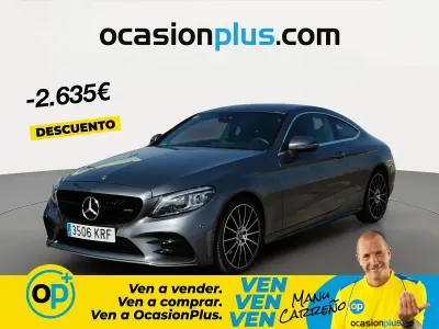 Usado Mercedes C200 184 CV (135 kW) 2018 Gris Coupe