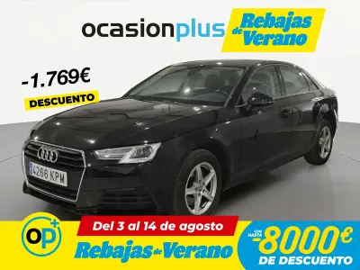 Usado Audi A4 150 CV (110 kW) 2018 Negro Berlina