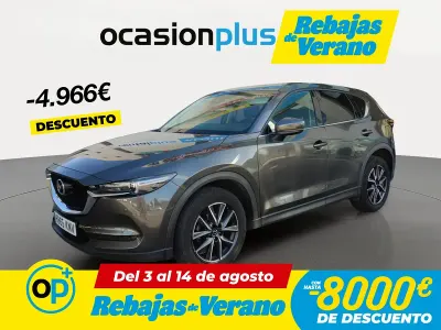 Usado Mazda CX-5 150 CV (110 kW) 2018 Gris / plata SUV