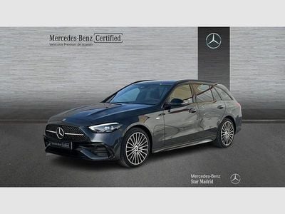 Usado Mercedes C300e AMG line 313 CV (230 kW) 2025 Gris Familiar