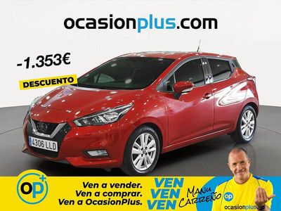 Usado Nissan Micra Acenta 100 CV (73 kW) 2020 Rojo Utilitario
