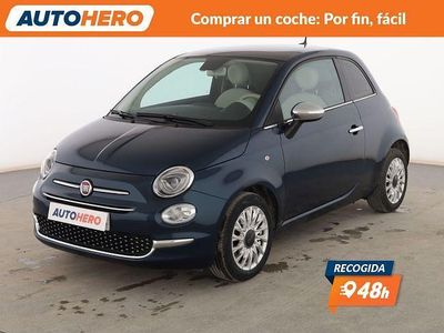 Usado Fiat 500 Lounge 70 CV (51 kW) 2020 Azul Utilitario