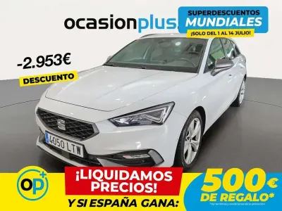 Usado Seat Leon ST FR 150 CV (110 kW) 2021 Blanco Familiar