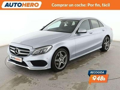 Usado Mercedes C220 Elegance 170 CV (125 kW) 2014 Gris Berlina