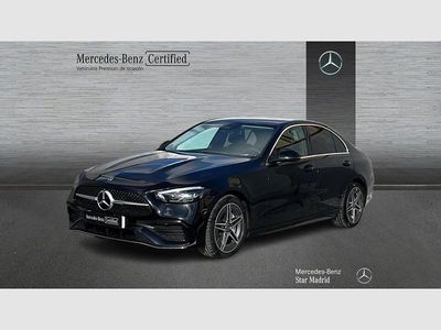 Negro Usado 2022 Mercedes C220 AMG line Berlina | 40.490 € (Precio justo)