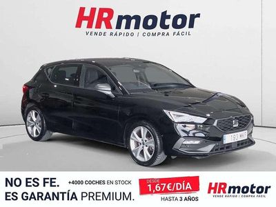 Usado Seat Leon FR 131 CV (96 kW) 2023 Negro Utilitario