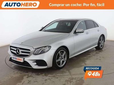 Usado Mercedes E220 AMG line 196 CV (144 kW) 2019 Gris Berlina