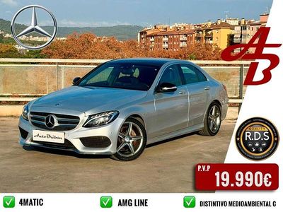 Usado Mercedes C220 Elegance 170 CV (125 kW) 2014 Gris Berlina