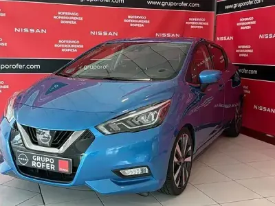 Usado Nissan Micra Tekna 117 CV (86 kW) 2020 Power blue (metalizado) Utilitario