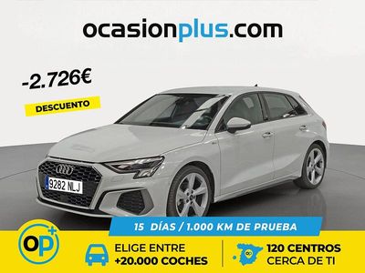 Usado Audi A3 S-Line 150 CV (110 kW) 2023 Blanco Berlina