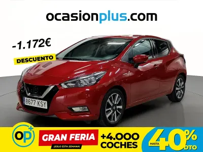 Usado Nissan Micra N-Connecta 100 CV (73 kW) 2019 Rojo Utilitario