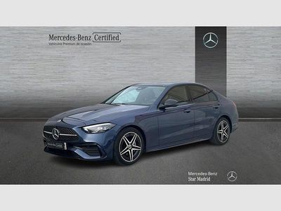 Usado Mercedes C220 AMG line 200 CV (147 kW) 2025 Azul sodalita metalizado Berlina