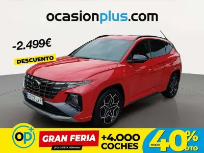 Usado Hyundai Tucson N Line 150 CV (110 kW) 2021 Rojo SUV