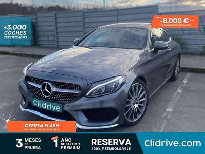 Gris Usado 2017 Mercedes C220 Coupe | 23.190 € (Precio justo)